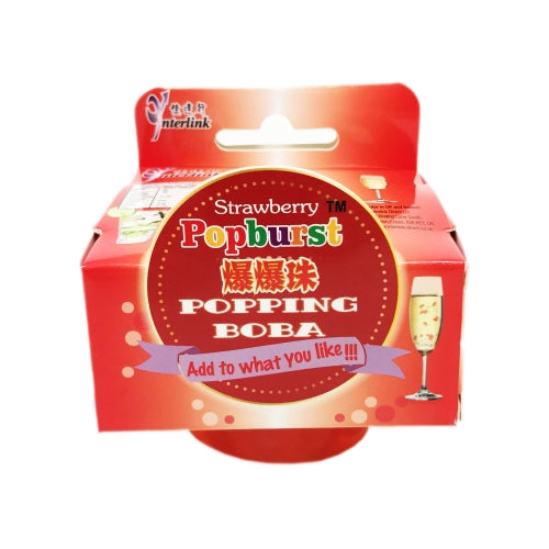 Load image into Gallery viewer, YJW Popburst Popping Boba - Strawberry-一直旺爆爆珠-草莓味-130g-TAP154