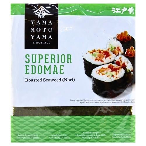 Load image into Gallery viewer, Yamamotoyama Edomae Sushi Nori (10 sheet)-壽司紫菜-25g-JPN224