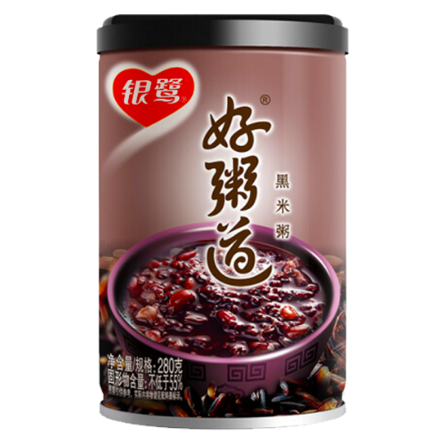 ギャラリービューアに画像を読み込む、YinLu Black Rice Mixed Congee-銀鷺黑米粥-280g-DES324