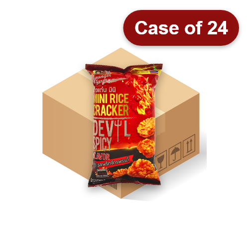 Load image into Gallery viewer, Younger Farm Mini Rice Cracker - Devil Spicy-泰青農場迷你米餅-魔鬼辣味-60g-SNACYF104-24