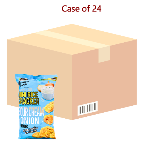 Load image into Gallery viewer, Younger Farm Mini Rice Cracker - Sour Cream & Onion-泰青農場迷你米餅-香蔥酸奶油味-60g-SNACYF102-24