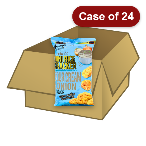 Load image into Gallery viewer, Younger Farm Mini Rice Cracker - Sour Cream & Onion-泰青農場迷你米餅-香蔥酸奶油味-60g-SNACYF102-24