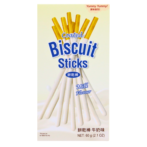 Load image into Gallery viewer, Yummy Yummy Coated Biscuit Sticks - Milk-美味時刻塗層棒-牛奶味-60g-BISYY103