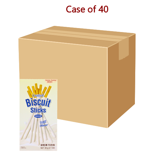 Load image into Gallery viewer, Yummy Yummy Coated Biscuit Sticks - Milk-美味時刻塗層棒-牛奶味-60g-BISYY103-40
