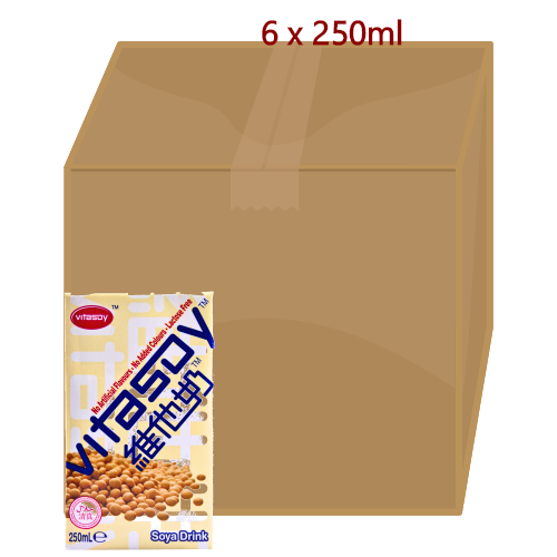 Load image into Gallery viewer, Vitasoy Soya Drink - 6 x 250ml-維他奶豆奶-DRIV101