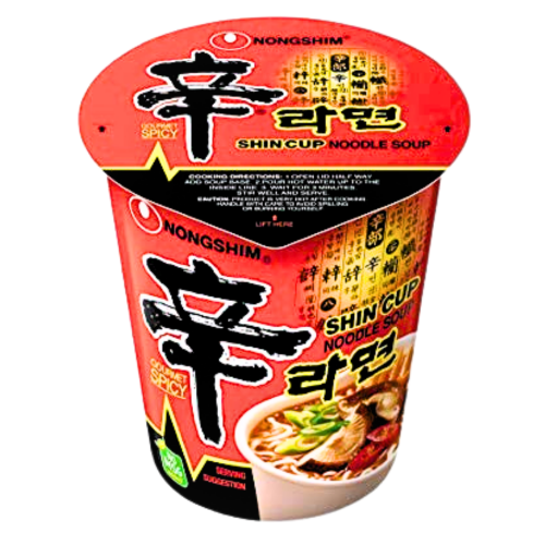 Load image into Gallery viewer, Nong Shim Shin Cup Noodle - Hot & Spicy - 12 x 68g-農心辛辣杯麵-12