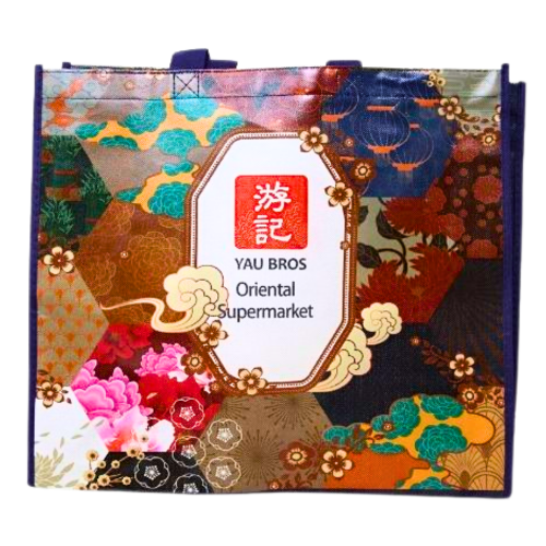 Yau Bros Shopping Bag - Patchwork Pattern-游記購物袋-百家被圖-CARY103