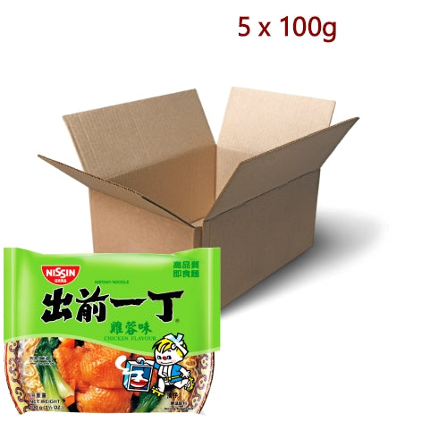 Load image into Gallery viewer, Nissin Noodles HK - Chicken - 5 x 100g-香港出前一丁雞蓉味麵-INN101A