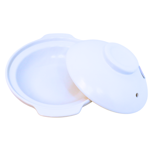 Clay Pot 18cm - Plain White-7吋白砂瓦煲-KITEQ234