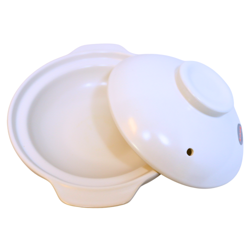 Clay Pot 22cm - Plain White-8.5 吋白砂瓦煲-KITEQ232