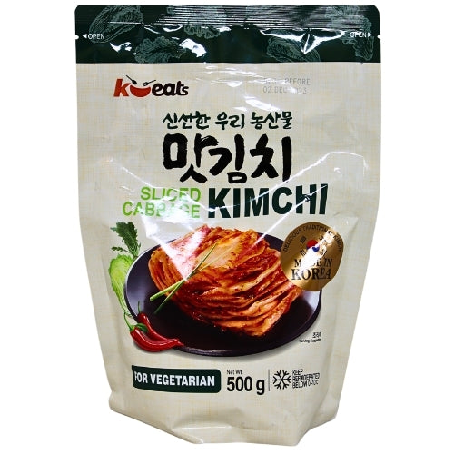 K-Eats Sliced Cabbage Kimchi - Vegetarian-韓國白菜泡菜－純素食-KOR155