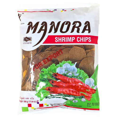 Manora Thai Prawn Crackers - 20 x 500g-泰國馬努拉蝦片-20