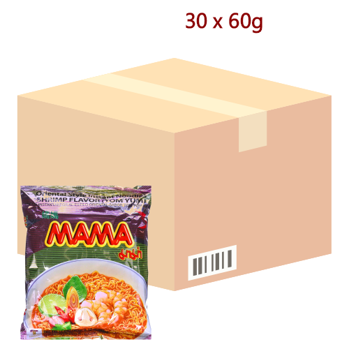 Load image into Gallery viewer, Mama Noodle - Shrimp (Tom Yum) - 30 x 60g-媽媽酸辣味湯麵-INMM101