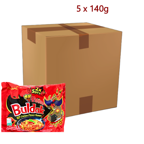 Load image into Gallery viewer, Samyang Hot Chicken Ramen - 2x Extremely Spicy - 5 x 140g-三養雙重超辣火雞拌面-INSY302