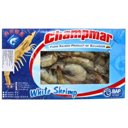 20/30 Champmar HOSO Ecuador Vannamei Prawns-有頭有殼南美白蝦 20/30-PRW352