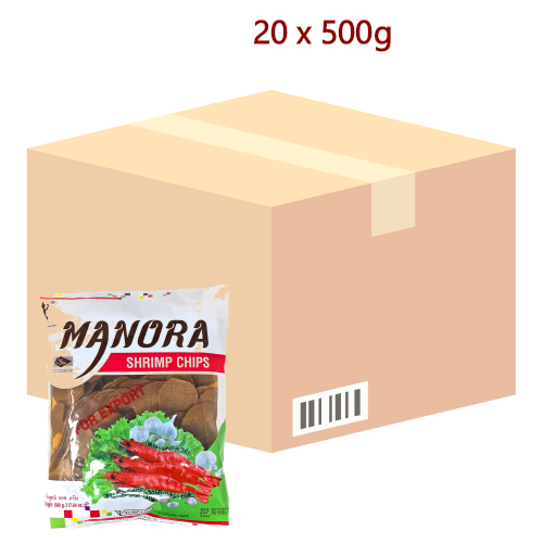 Load image into Gallery viewer, Manora Thai Prawn Crackers - 20 x 500g-泰國馬努拉蝦片-PRA401