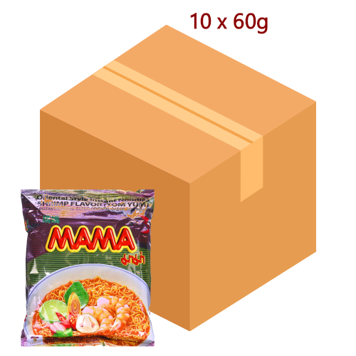 Load image into Gallery viewer, Mama Noodle - Shrimp (Tom Yum) - 10 x 60g-媽媽酸辣味湯麵-INMM101