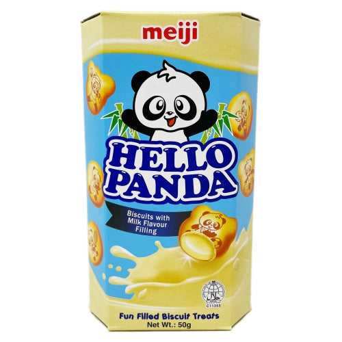 Meiji Hello Panda Biscuits - Milk-明治熊貓牛奶味夾心餅乾-BISMJ118