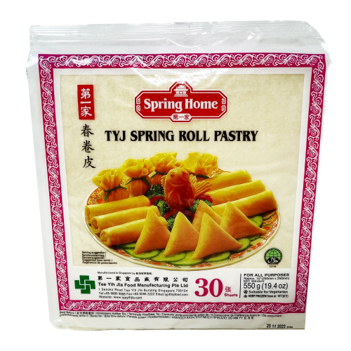Spring Home 10" TYJ Spring Roll Pastry (30 Sheets)-第一家春卷皮-WRAP202