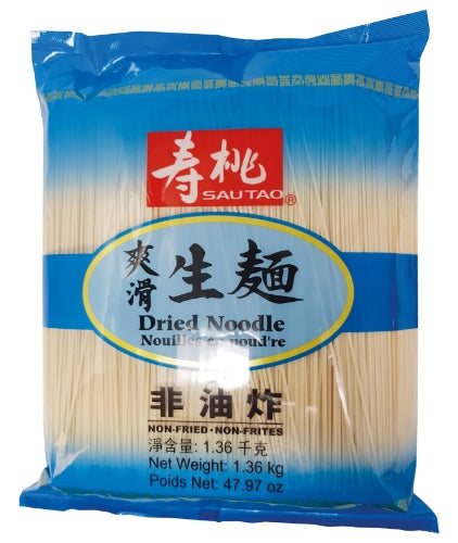 Sau Tao Dried Noodle - 1.36kg-壽桃牌爽滑生麵-DNOOST103