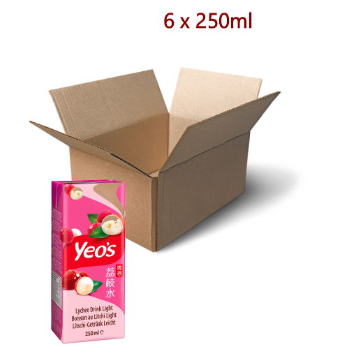 Yeo's Lychee Drink - 6 x 250ml-楊協成荔枝汁-DRIY116