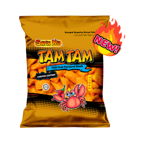 Snekku Tam Tam Snack - Chilli Crab-噹噹蟹酥-辣味-SNACSN108