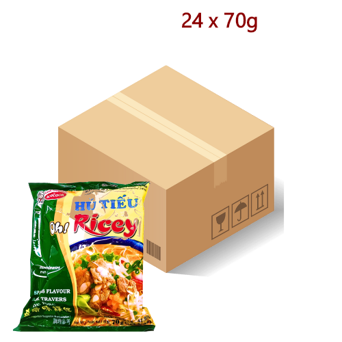 Acecook Oh! Ricey Rice Noodles - Spare Ribs - 24 x 70g-越南河粉-排骨味-INAC184