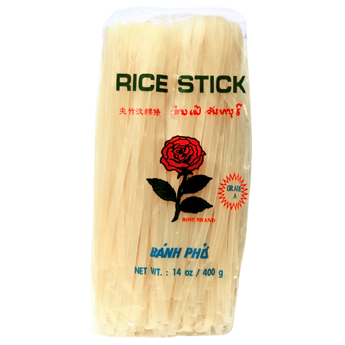 Rose 5mm Rice Sticks 400g-玫瑰泰國河粉5mm-NOO411