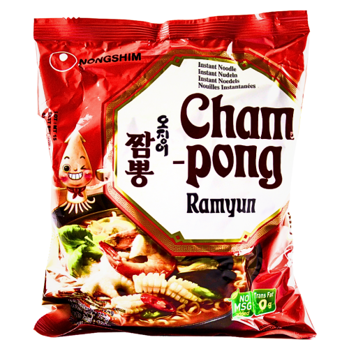 Nong Shim Cham Pong Ramyun-農心辣魷魚味湯麵-INNS107