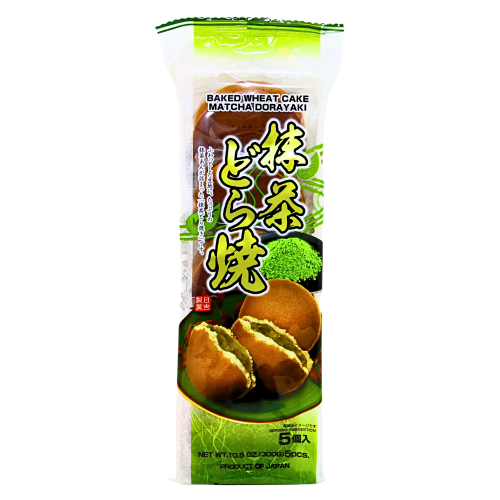 Hiyoshi Dorayaki with Matcha Paste 5pcs-日吉製菓抹茶銅鑼燒-SNACHI103