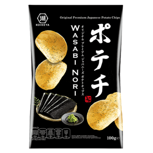 Koikeya Potato Chips - Wasabi Nori 40G-湖池屋芥末味薯片-SNACKOI101A