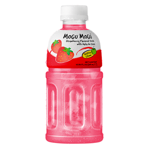 Mogu Mogu Strawberry Drink with Nata De Coco-椰果草莓味飲料-DRIMM107