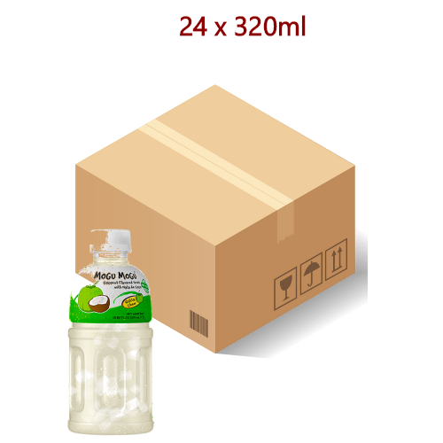 Load image into Gallery viewer, Mogu Mogu Coconut Drink with Nata De Coco - 24 x 320ml-椰果椰子味飲料-DRIMM105
