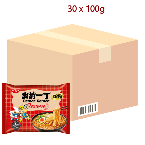 Nissin Noodles - Sesame - 30 x 100g-出前一丁麻油味麵-INN102