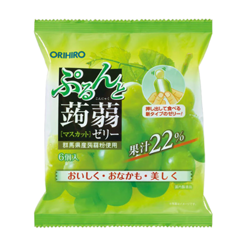 Orihiro Purun Gummy - Muscat-蒟蒻果凍-青葡萄味-SNACORI103