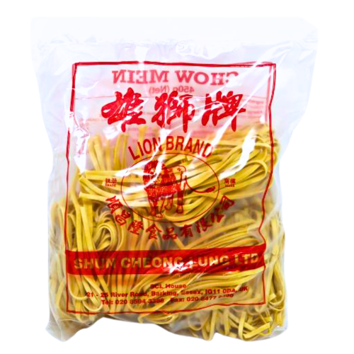 Lion Brand Chop Suey Noodles (Flat)-雄獅包裝闊條麵-DNOOLI102