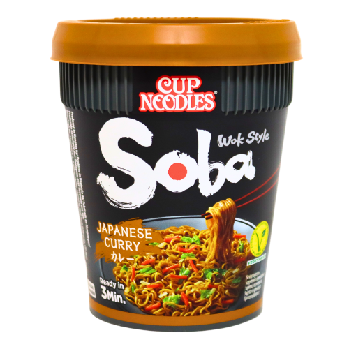 Nissin Soba Fried Cup Noodles - Japanese Curry-日清日式咖哩蕎麥杯麵-INN259