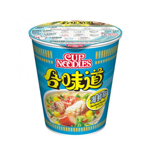 Nissin Cup Noodles - Seafood - Box of 24 x 75g (Short Date)