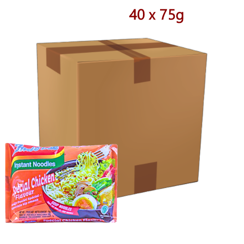 Indomie Noodles - Special Chicken - 40 x 75g-印尼營多湯麵 - 特色雞味-ININ106