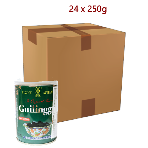 Double Coins Guilinggao - Original - 24 x 250g-雙錢牌原味龜苓膏-DES101