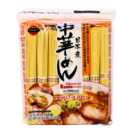 J-Basket Japanese Ramen Noodles (Chuka Soba) - 12 x 720g-日產中華拉麵-12