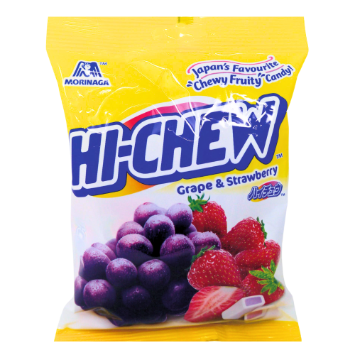 Morinaga Hi-Chew Chewy Candy - Grape & Strawberry-森永嗨啾軟糖-葡萄和草莓味-CANMO102