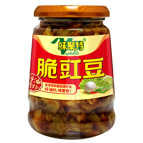WJT Crisp Cowpea - Jar-味聚特脆豇豆-PRE674A