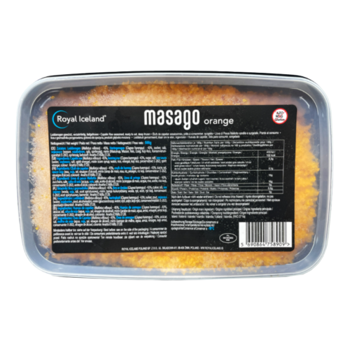 Masago Orange (Capelin Roe) - 500g-毛鱗魚卵-橘 (小魚子)-JPN808