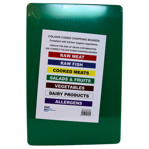 45x30x1.2cm Rectangle Plastic Chopping Board - Green-18吋x12吋長方形綠色膠砧板-1pcs-KITEQ812