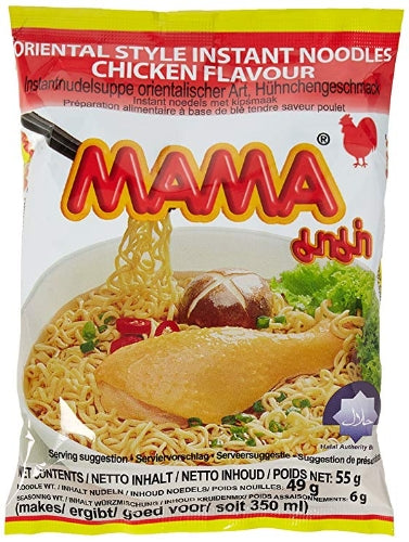 Mama Noodle - Chicken - 30 x 55g-媽媽雞肉味湯麵-30