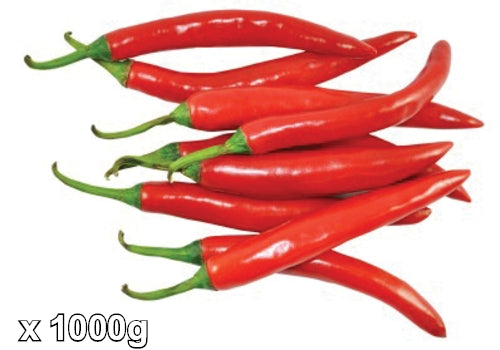 Small Thai Red Chilli-新鮮泰國紅指天椒-1000