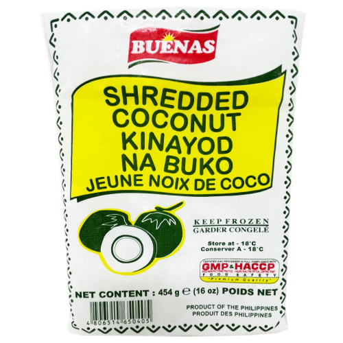Buenas Shredded Young Coconut - Buko-急凍椰肉絲-FRO520