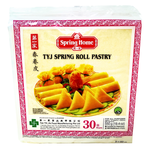 Spring Home 10" TYJ Spring Roll Pastry (30 Sheets)-第一家春卷皮-WRAP202