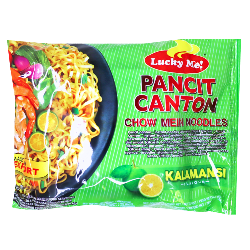 Lucky Me Pancit Canton Noodles - Kalamansi-菲律賓廣式酸味炒麵-INLM102